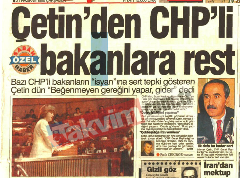 21 Haziran 1995 / Sabah