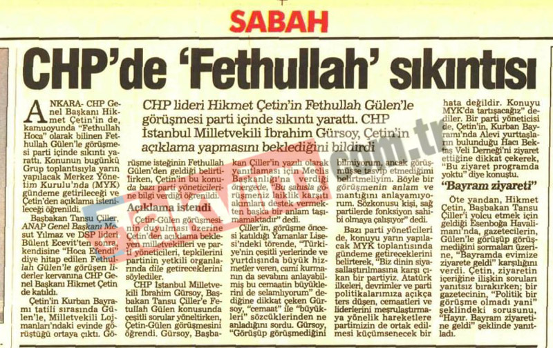 20 Haziran 1995 / Sabah