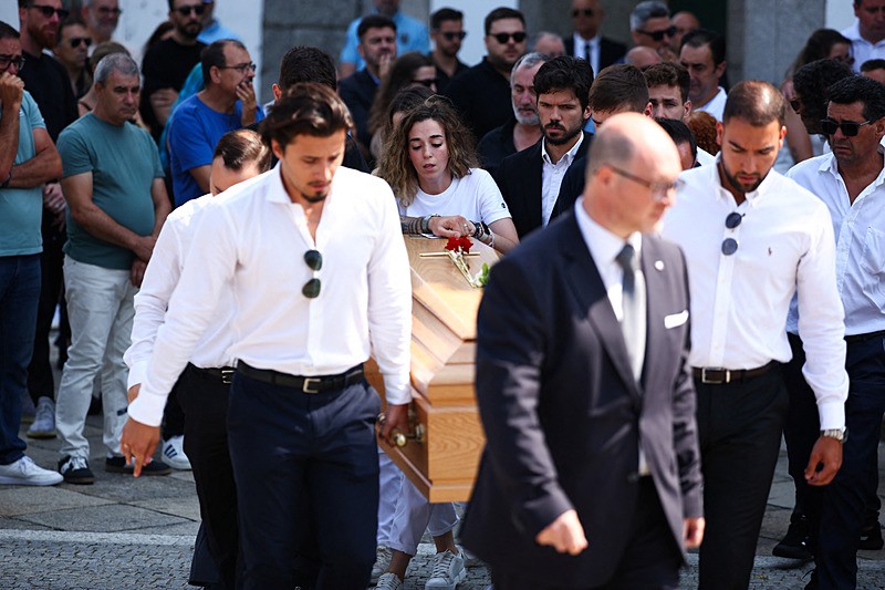Jota ve Silva'nın cenaze töreni, Reuters