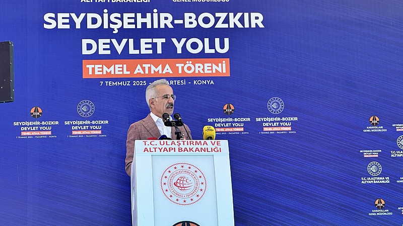 Konya'nın tarımsal, ticari ve sanayi faaliyetlerine güç katacak olan Seydişehir-Bozkır Devlet Yolu’nun temeli atıldı