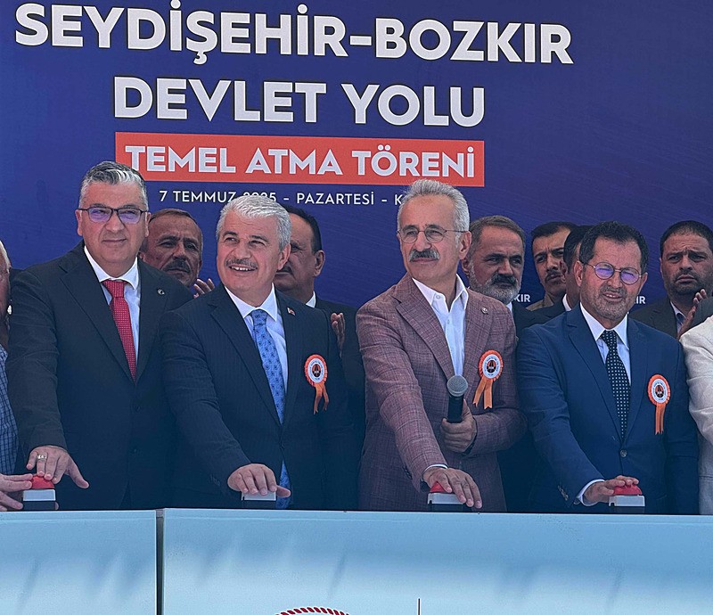 Konya'nın tarımsal, ticari ve sanayi faaliyetlerine güç katacak olan Seydişehir-Bozkır Devlet Yolu’nun temeli atıldı