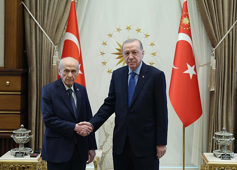 MHP Genel Başkanı Devlet Bahçeli ve Başkan Recep Tayyip Erdoğan  (Takvim foto arşiv)