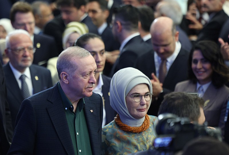 Başkan ve AK Parti Genel Başkanı Recep Tayyip Erdoğan, partisinin Kızılcahamam'da düzenlediği 32. İstişare ve Değerlendirme Toplantısı'na katılarak konuşma yaptı (Fotoğraf: AA)