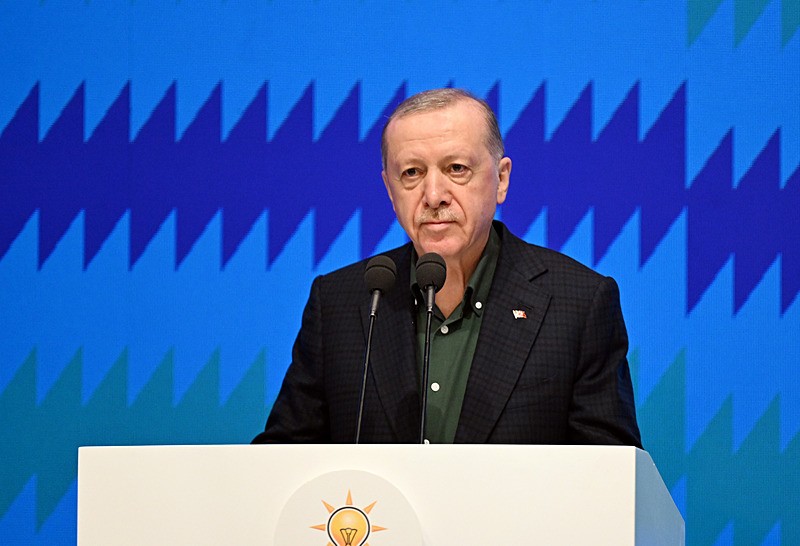 Başkan ve AK Parti Genel Başkanı Recep Tayyip Erdoğan, partisinin Kızılcahamam'da düzenlediği 32. İstişare ve Değerlendirme Toplantısı'na katılarak konuşma yaptı (Fotoğraf: AA)
