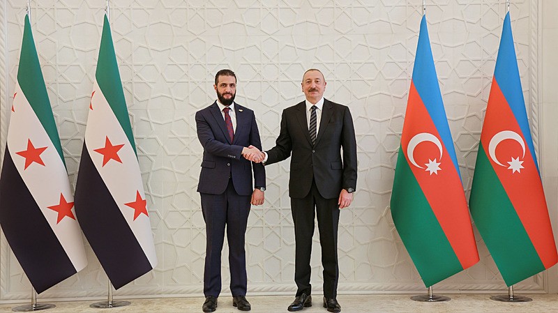 Suriye Cumhurbaşkanı Ahmed el Şara Azerbaycan'da, DHA