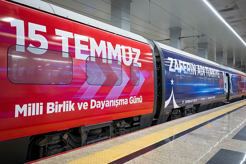 ʺ15 Temmuz Demokrasi ve Milli Birlik Treniʺ yola çıktı (AA)
