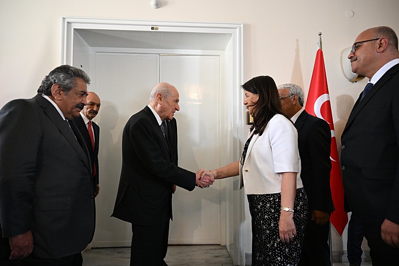 MHP lideri Devlet Bahçeli DEM heyetini kabul etti (Fotoğraf: AA)