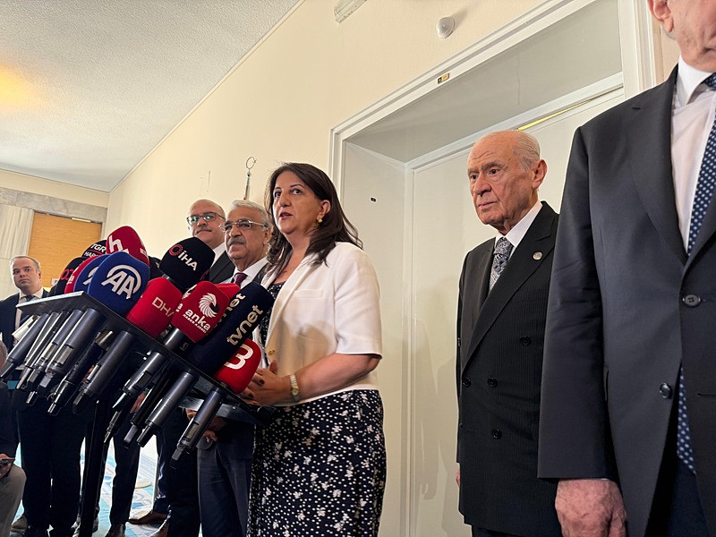 MHP lideri Devlet Bahçeli DEM heyetini kabul etti (Fotoğraf: AA)