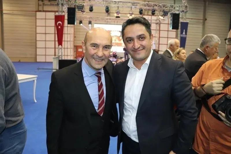 Tunç Soyer ve eski İZBETON Genel Müdürü Heval Savaş Kaya