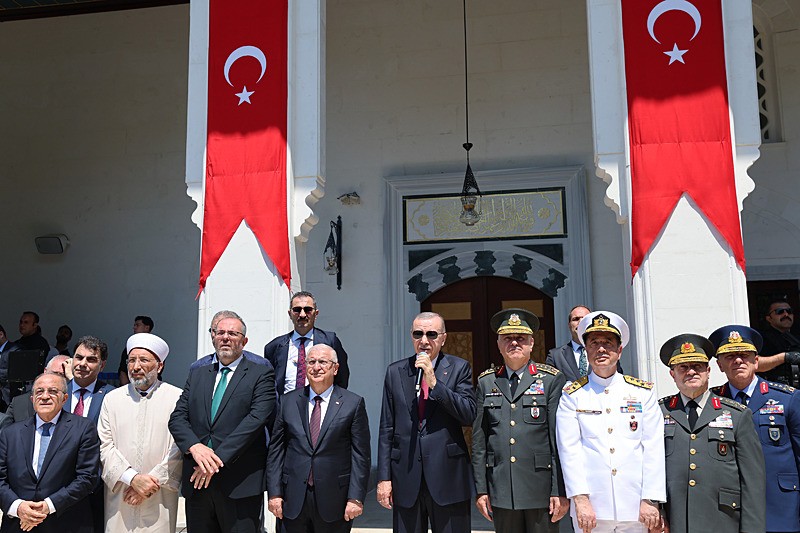 Başkan Erdoğan, Milli Savunma Üniversitesine bağlı birimlerdeki camilerin açılış töreninde konuştu