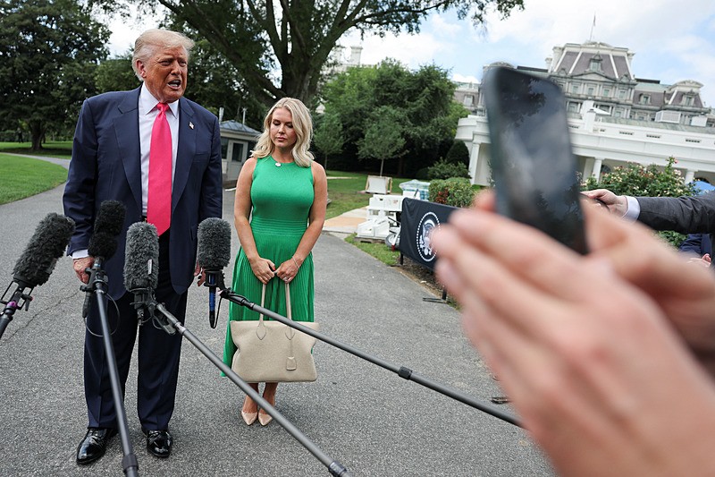 Trump ve Leavitt, Reuters