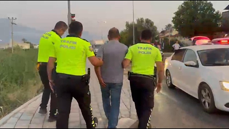 Kaçmaya çalışan sürücü yakalandı (DHA)