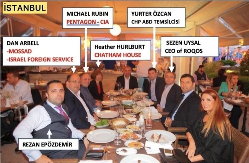 Rezan Epözdemir CIA ve MOSSAD'la aynı masada (Takvim.com.tr / Ekran görüntüsü)