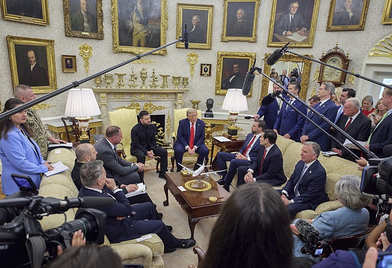 Trump Beyaz Saray'da Avrupalı liderlerle buluştu, EPA