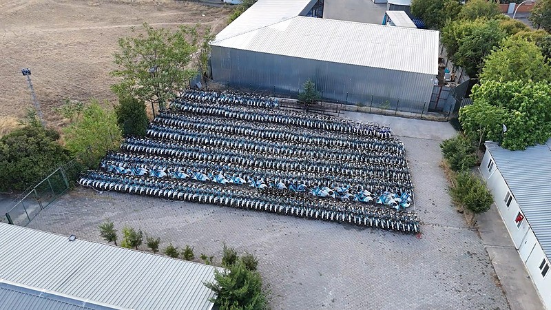 Bisiklet hurdalığı drone ile görüntülendi (IHA)