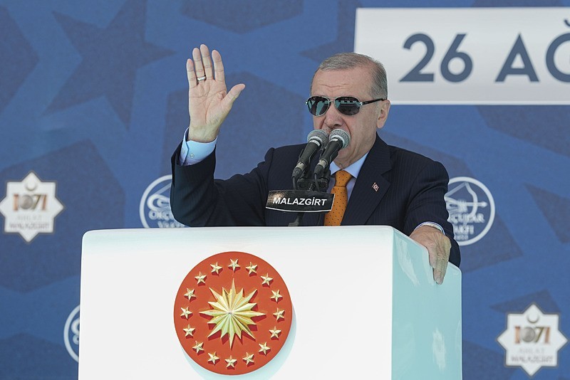 Başkan Erdoğan Malazgirt'te konuştu (Fotoğraf: AA)