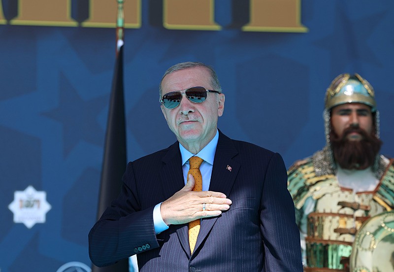 Başkan Erdoğan Malazgirt'te konuştu (Fotoğraf: AA)