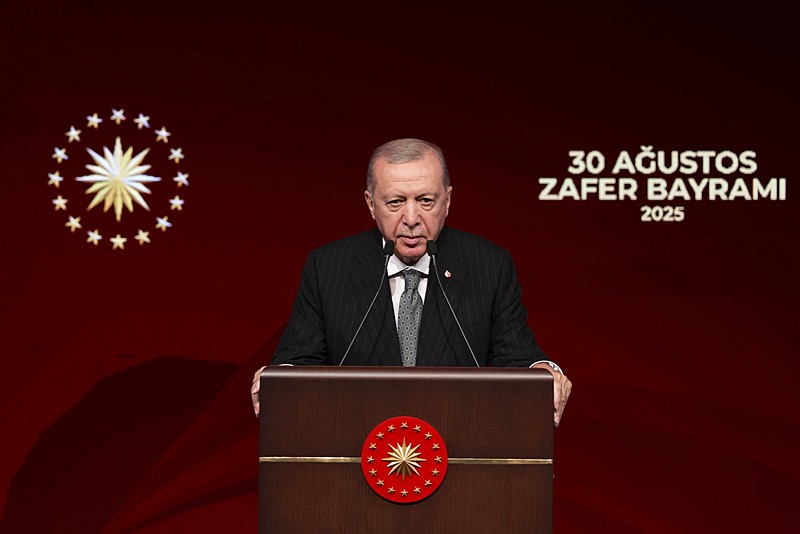 Başkan Erdoğan, 30 Ağustos Zafer Bayramı Özel Konseri programında konuştu. (AA)