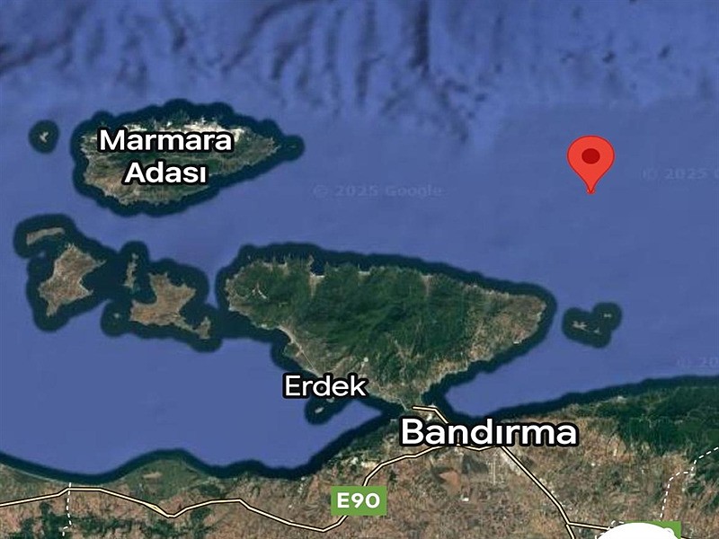 Kazanın olduğu bölgenin harita görüntüsü (DHA)