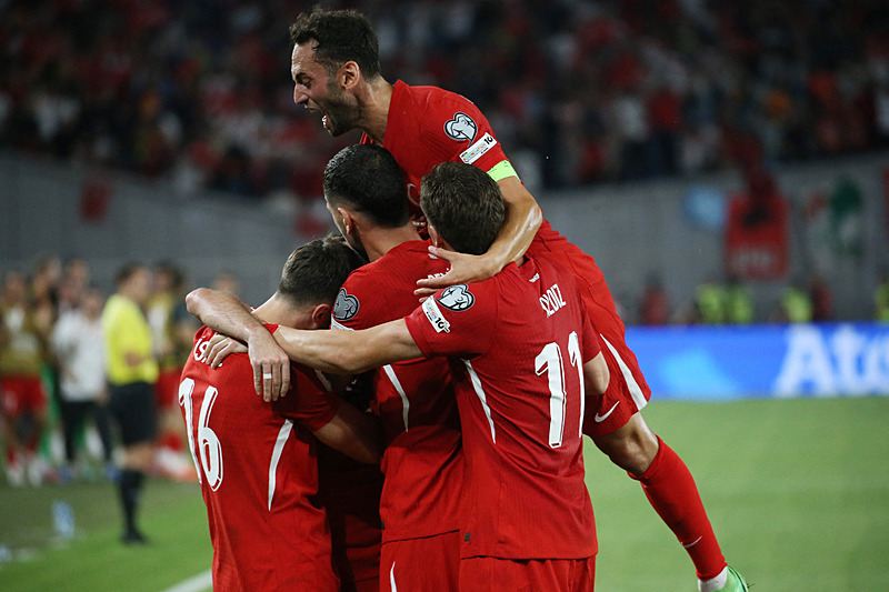 Milli takımın gol sevinci (REUTERS)