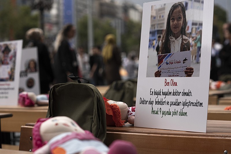 ʺBoş Sıralarʺ etkinliği ile Gazze'li çocuklar adına eğitim farkındalığı yaratıldı (AA)