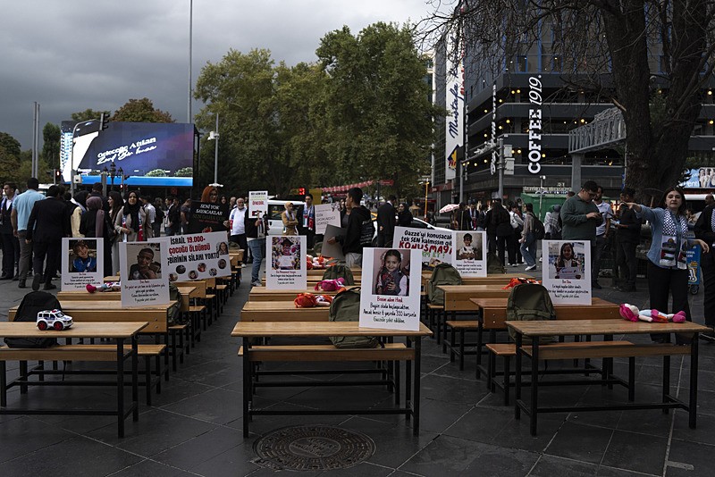 ʺBoş Sıralarʺ etkinliği ile Gazze'li çocuklar adına eğitim farkındalığı yaratıldı (AA)