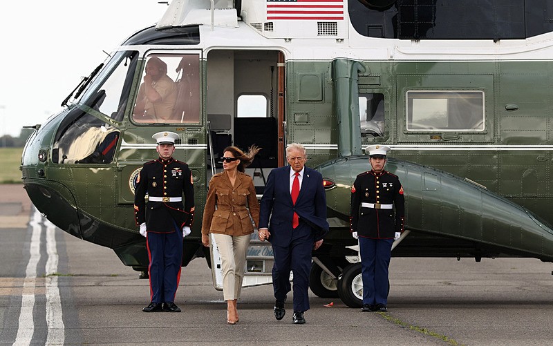 Trump ve Melania, AFP