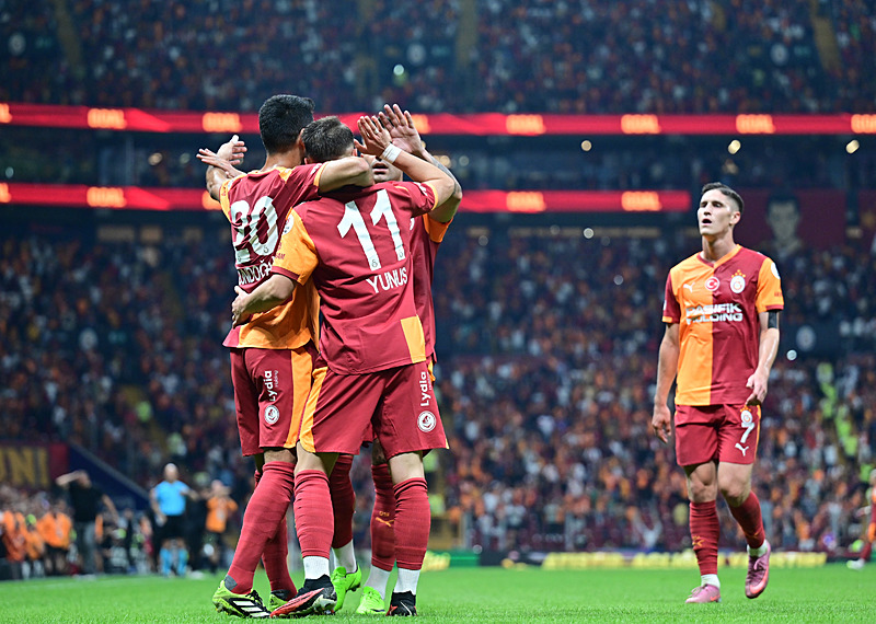 Galatasaray'ın gol sevinci (AA)