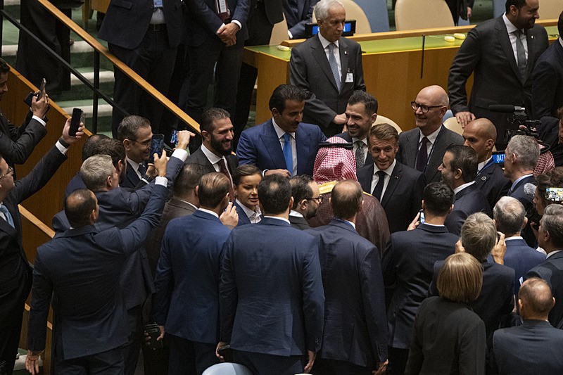 Fransa Cumhurbaşkanı Emmanuel Macron Filistin Devleti'ni tanıdıklarını duyurdu, AA