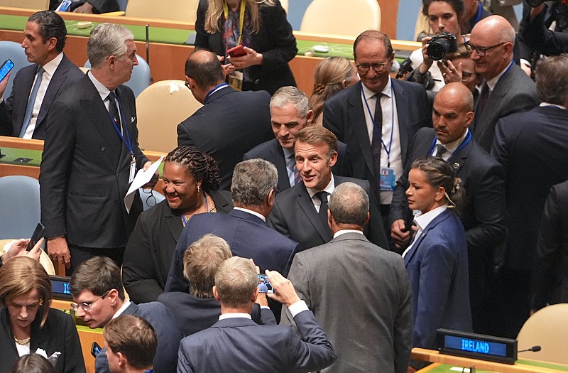 Fransa Cumhurbaşkanı Emmanuel Macron Filistin Devleti'ni tanıdıklarını duyurdu, AA