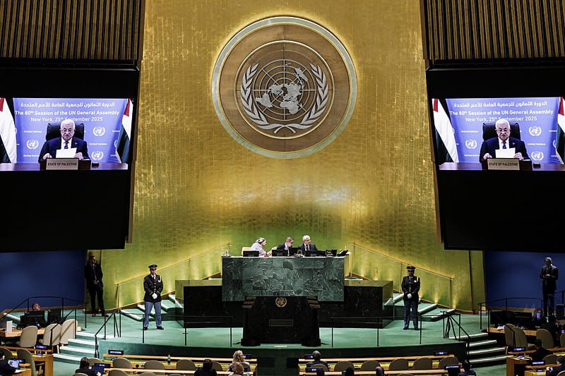 Mahmud Abbas BM'de konuştu, Reuters