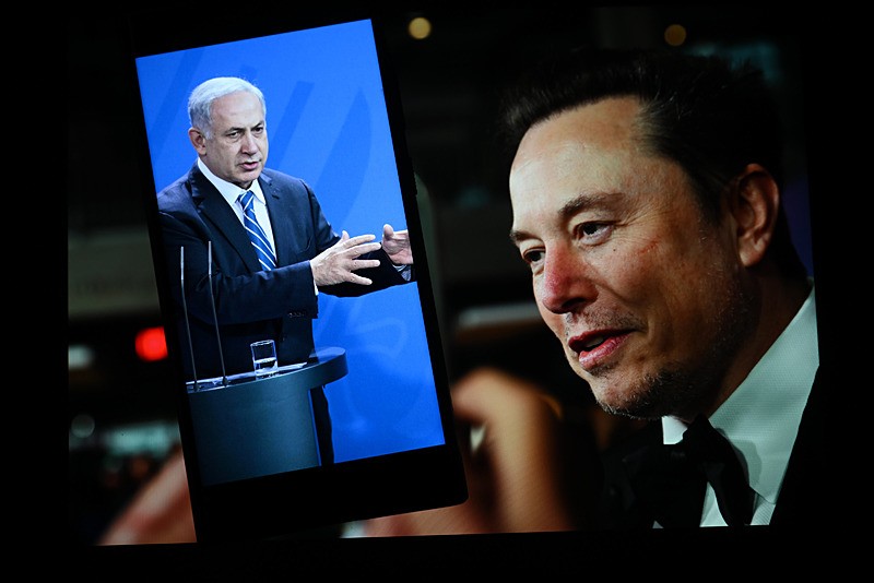 Netanyahu ve Elon Musk, AA