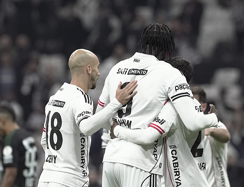 Beşiktaş'ın gol sevinci (AA)