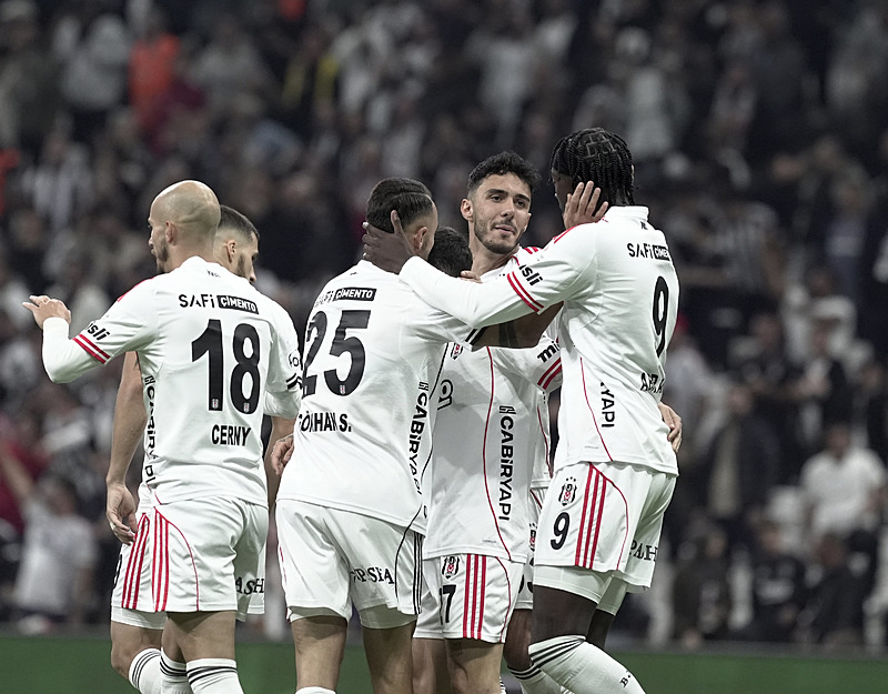 Beşiktaş'ın gol sevinci (AA)