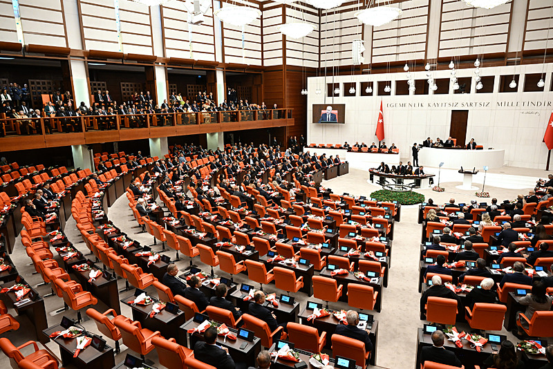 TBMM açılışında CHP sıraları boş kaldı (Fotoğraf: AA)