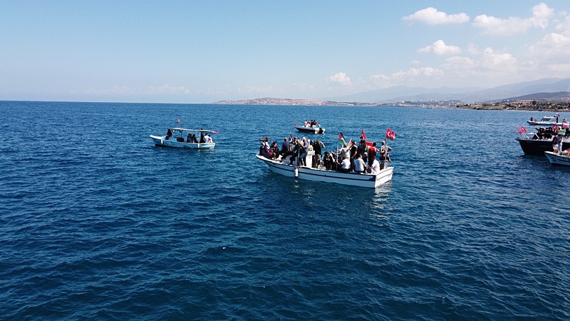 Hatay'da Sumud'u selamlama etkinliği, AA