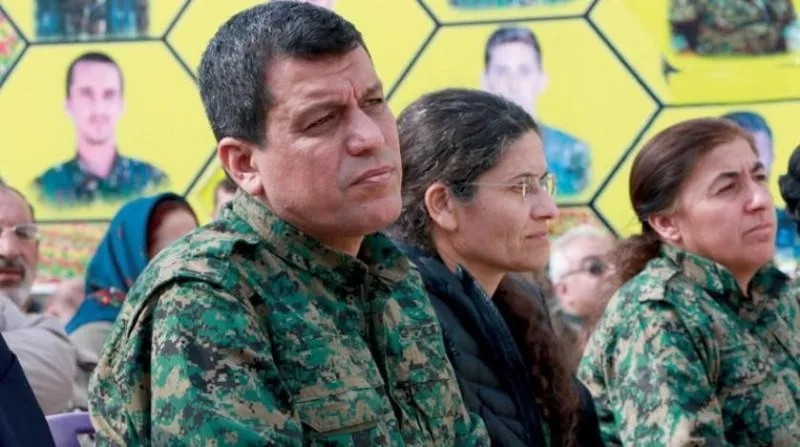 YPG elebaşları Ferhat Abdi Şahin ve İlham Ahmed (Takvim.com.tr)