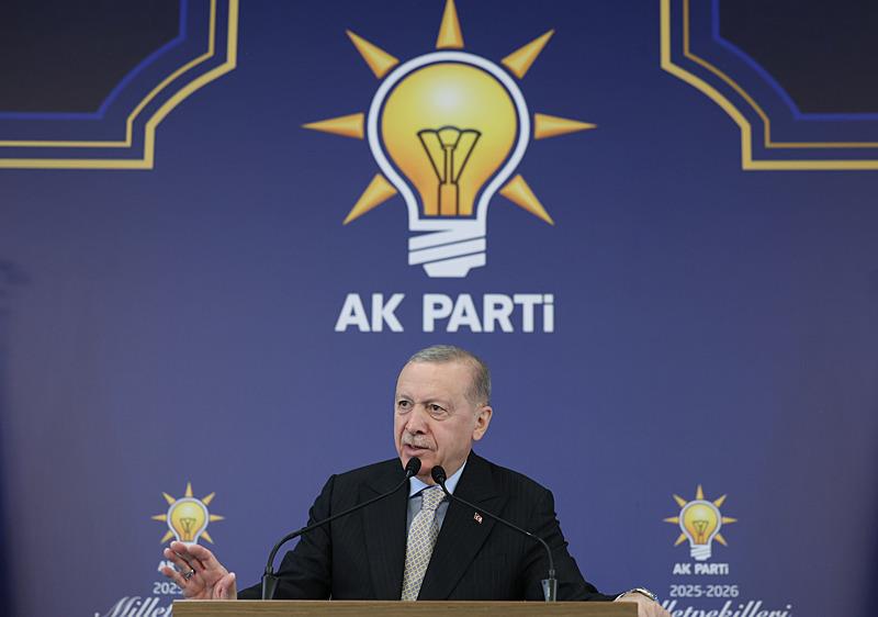 Başkan ve AK Parti Genel Başkanı Recep Tayyip Erdoğan, partisinin genel merkezinde düzenlenen Grup Toplantısı'na katılarak konuşma yaptı.  (AA)