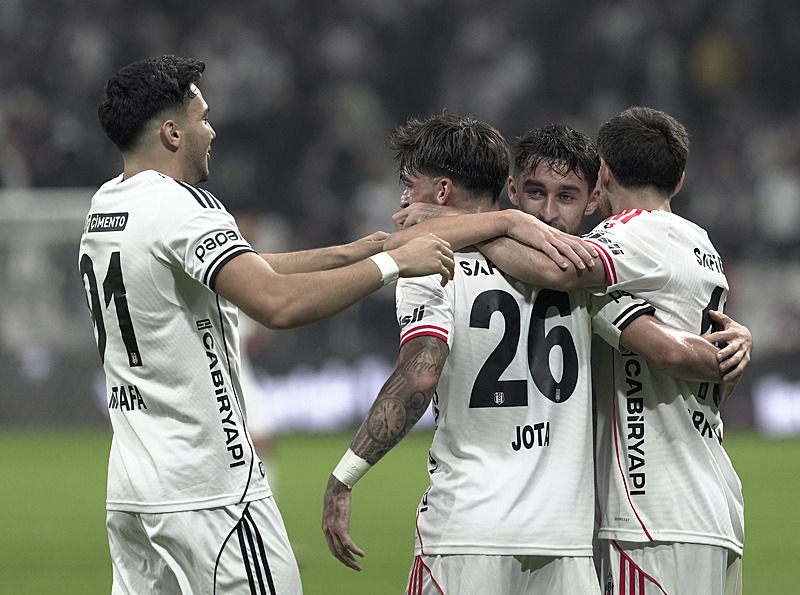 Beşiktaş'ın gol sevinci (AA)