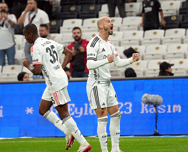 Beşiktaş'ın gol sevinci (AA)