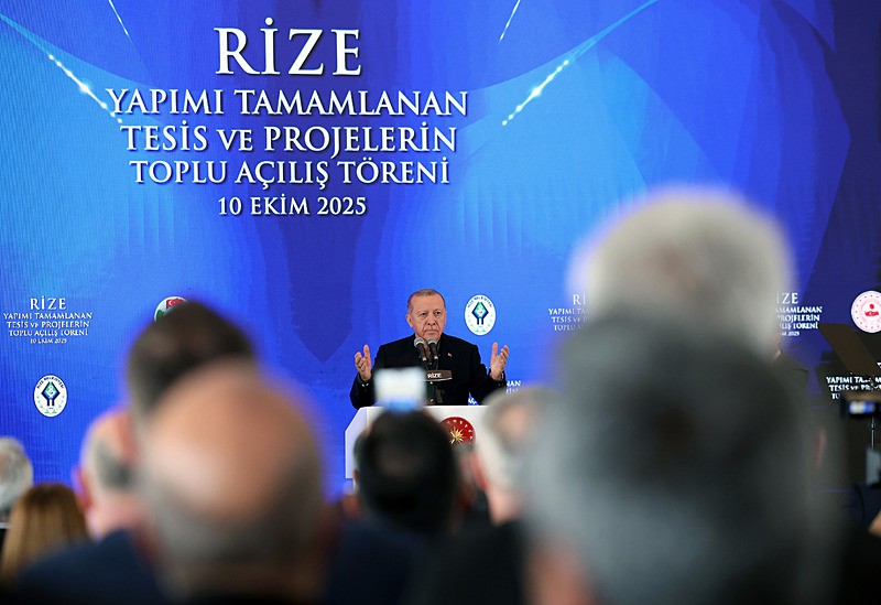Başkan Erdoğan Rize'de toplu açılış törenine katıldı (AA)