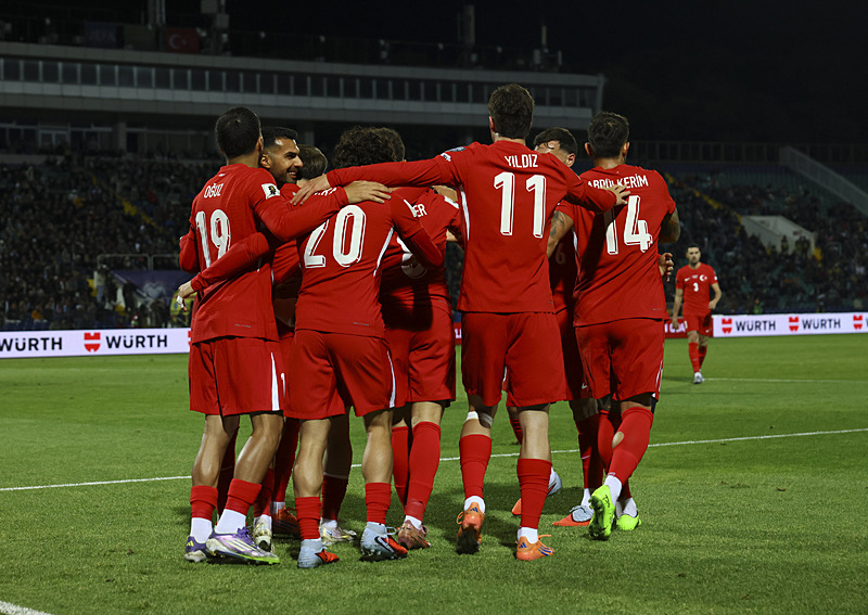 A Milli Takım'ın gol sevinci (AA)