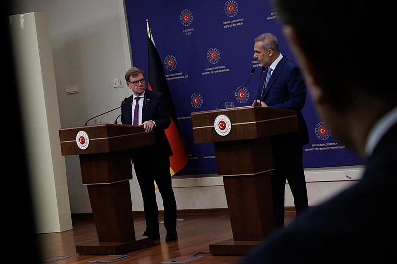 Dışişleri Bakanı Fidan, Almanya Federal Cumhuriyeti Dışişleri Bakanı Wadephul ile görüştü. (AA)