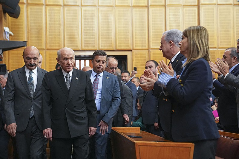 Milliyetçi Hareket Partisi (MHP) Genel Başkanı Devlet Bahçeli, partisinin TBMM Grup Toplantısı'na katıldı (Fotoğraf: AA)