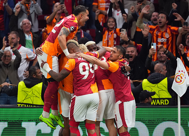 Galatasaray'ın gol sevinci (AA)