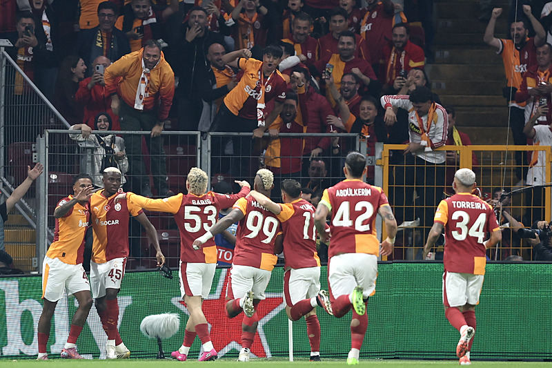 Galatasaray'ın gol sevinci (AA)