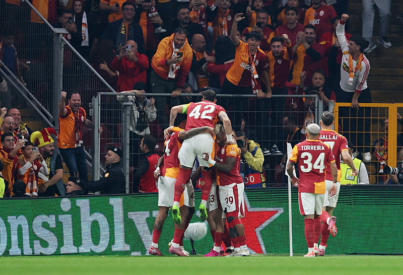 Galatasaray'ın gol sevinci (AA)