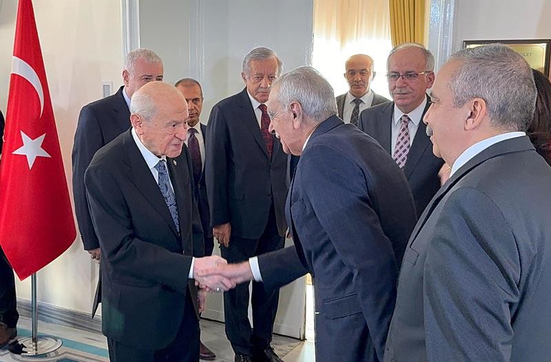 MHP lideri Devlet Bahçeli ve DEM Partili Ahmet Türk (Takvim.com.tr)