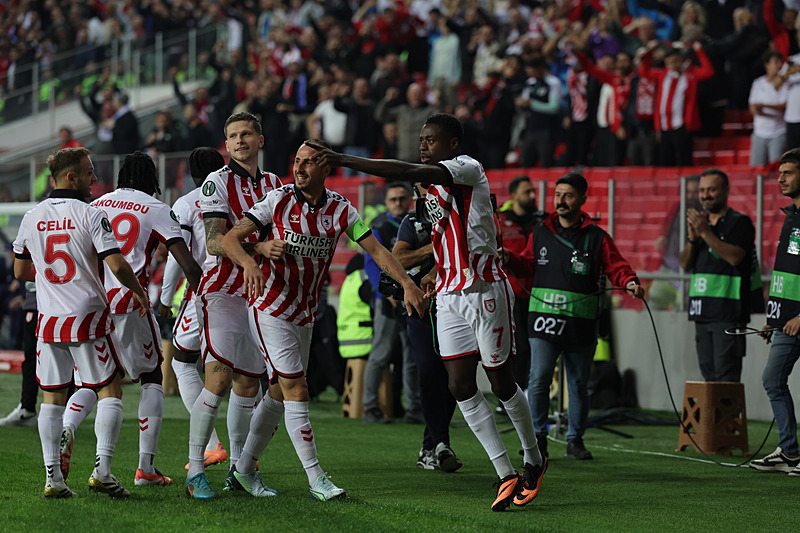 Samsunspor'un gol sevinci (AA)