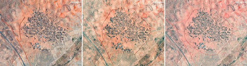 Sudan'da RSF saldırılarının ardından yıkım; 15 Ekim, 25 Ekim ve 30 Ekim 2025, AFP